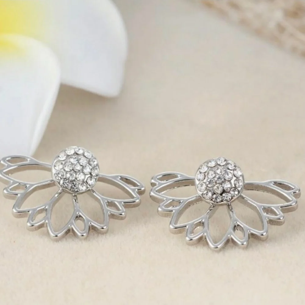NEW Lotus Flower Earrings